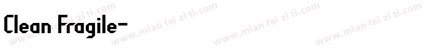 CIean Fragile字体转换